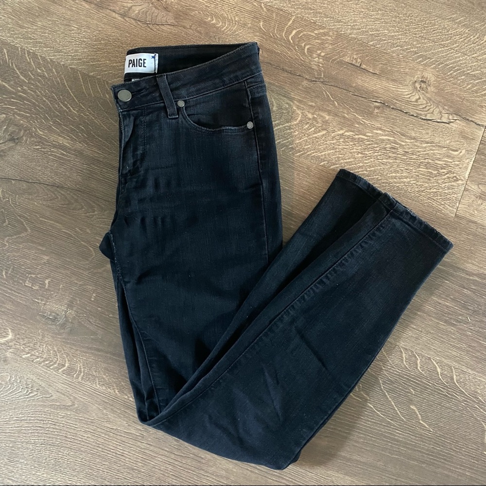 PAIGE Verdugo Ankle Black Jeans